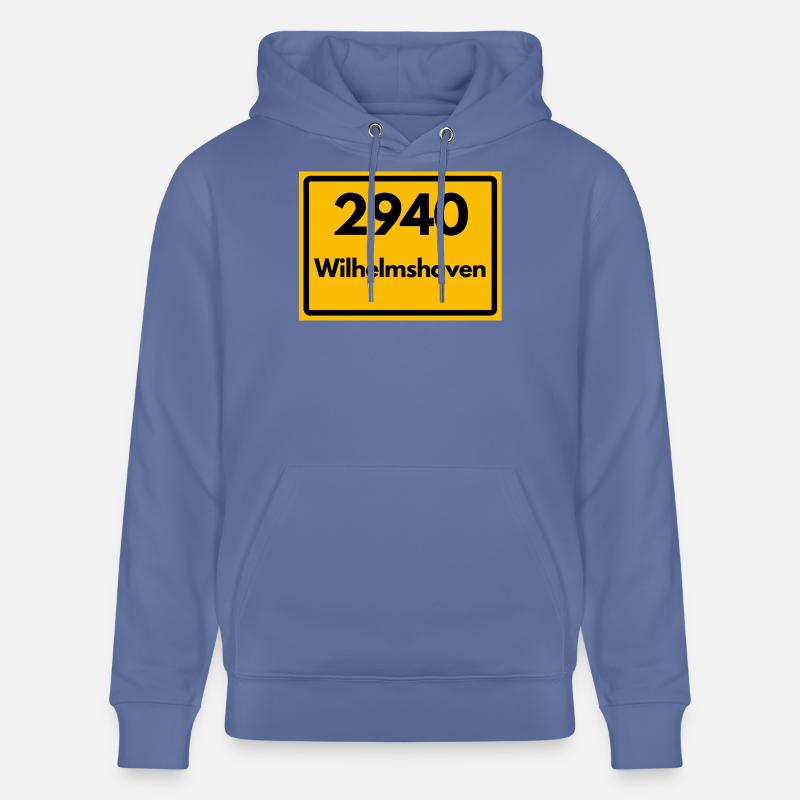 OLD POSTCODE POSTCODE RETRO 2940 WILHELMSHAVEN - Stanley/Stella CRUISER Unisex Organic Hoodie - bright blue