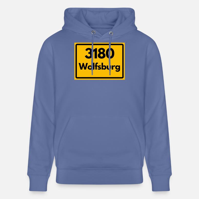 OLD POSTCODE POSTCODE RETRO 3180 WOLFSBURG - Stanley/Stella CRUISER Unisex Organic Hoodie - bright blue