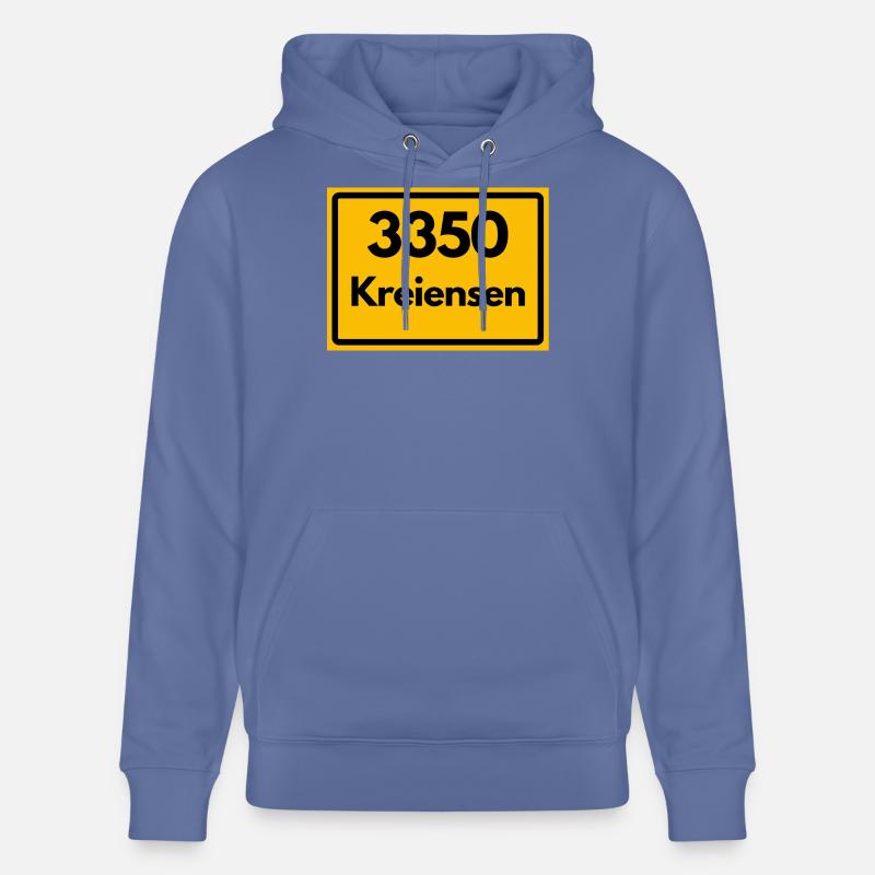 OLD POSTCODE POSTCODE RETRO 3350 KREIENSEN - Stanley/Stella CRUISER Unisex Organic Hoodie - bright blue