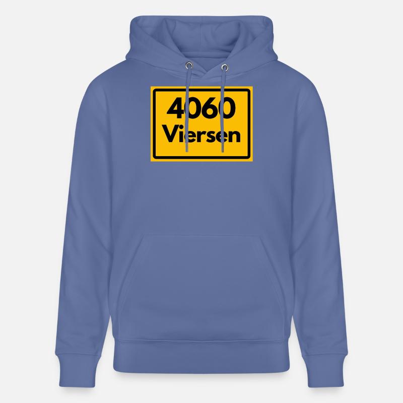 OLD POSTCODE POSTCODE RETRO 4060 VIERSEN - Stanley/Stella CRUISER Unisex Organic Hoodie - bright blue