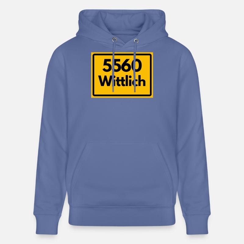 OLD POSTCODE POSTCODE RETRO 5560 WITTLICH - Stanley/Stella CRUISER Unisex Organic Hoodie - bright blue