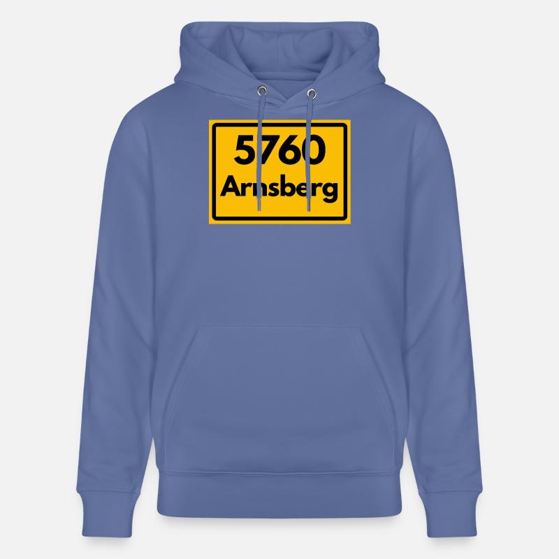 OLD POSTCODE POSTCODE RETRO 5760 ARNSBERG - Stanley/Stella CRUISER Unisex Organic Hoodie - bright blue