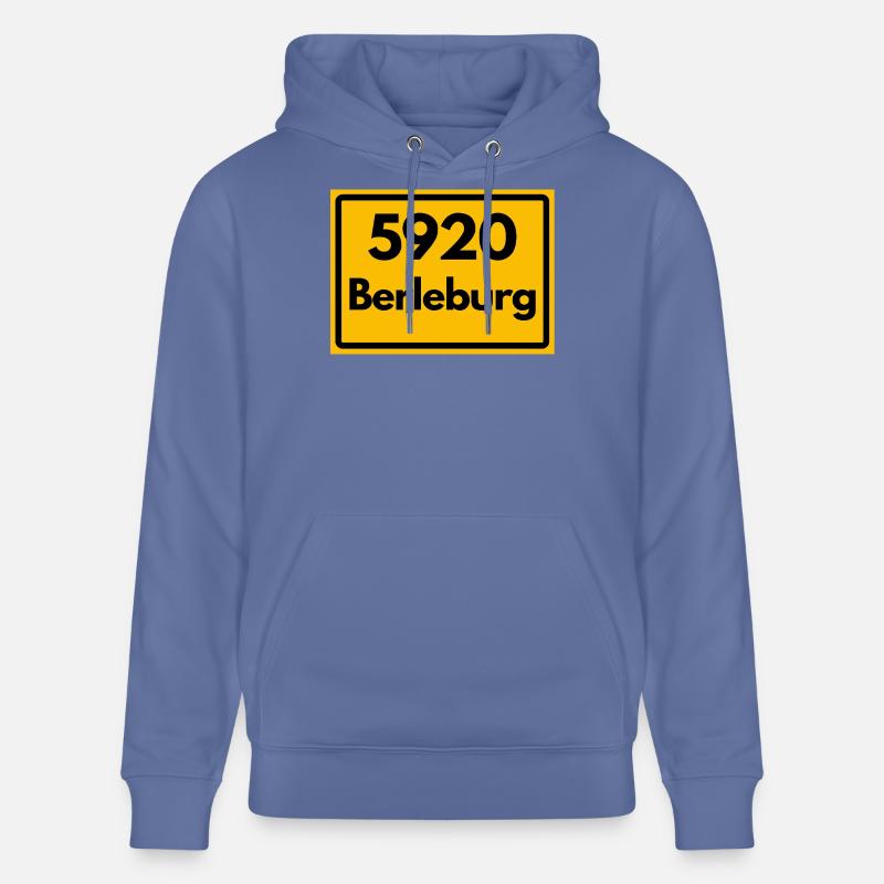 ANCIEN CODE POSTAL RETRO 5920 BERLEBURG - Sweat à capuche bio CRUISER Stanley/Stella Unisexe - bleu