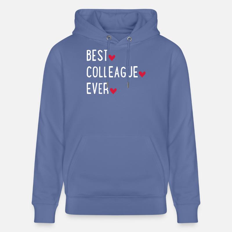 Meilleur collègue du monde - Sweat à capuche bio CRUISER Stanley/Stella Unisexe - bleu