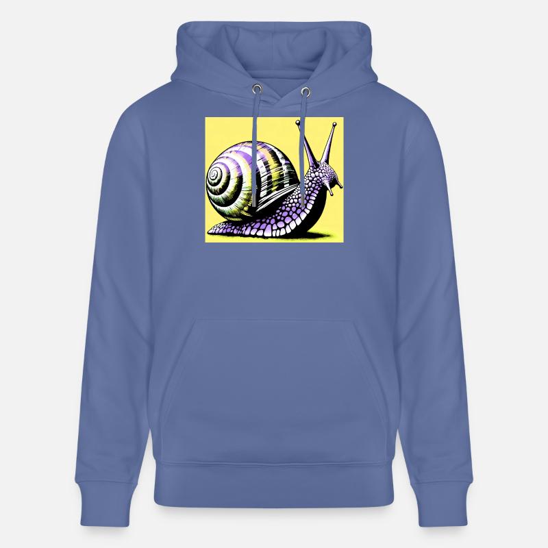 Escargot - Sweat à capuche bio CRUISER Stanley/Stella Unisexe - bleu