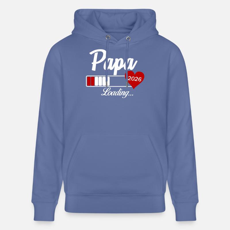 Papa Loading 2026 - Sweat à capuche bio CRUISER Stanley/Stella Unisexe - bleu
