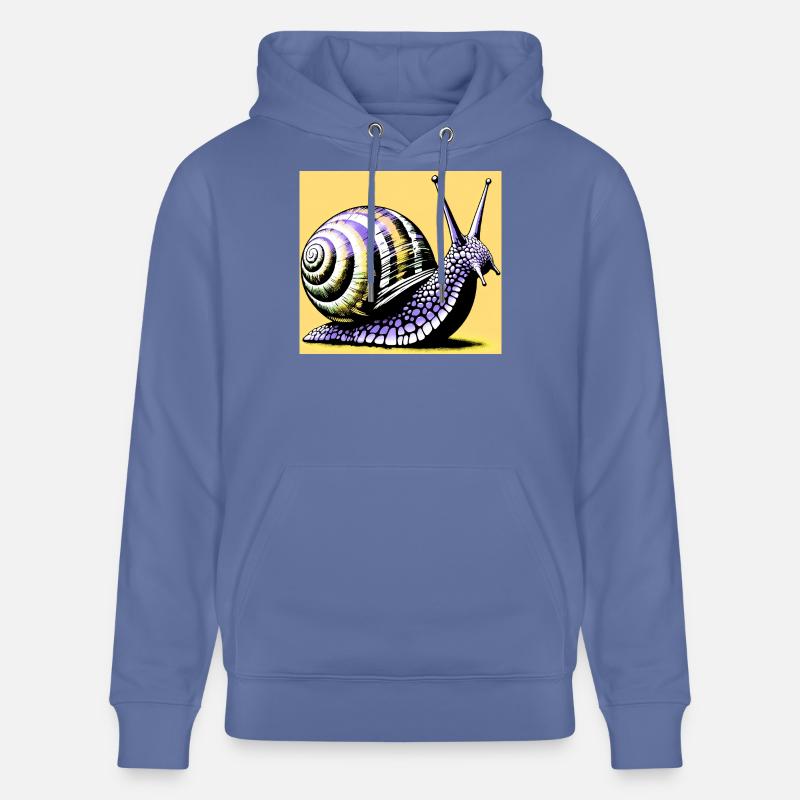 Escargot - Sweat à capuche bio CRUISER Stanley/Stella Unisexe - bleu