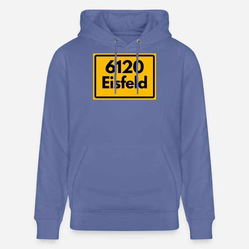 Old Zip Code 6120 Eisfeld | GDR - Stanley/Stella CRUISER Unisex Organic Hoodie - bright blue