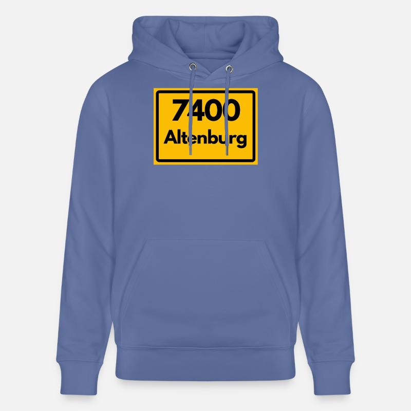 OLD POSTCODE POSTCODE RETRO 7400 ALTENBURG - Stanley/Stella CRUISER Unisex Organic Hoodie - bright blue