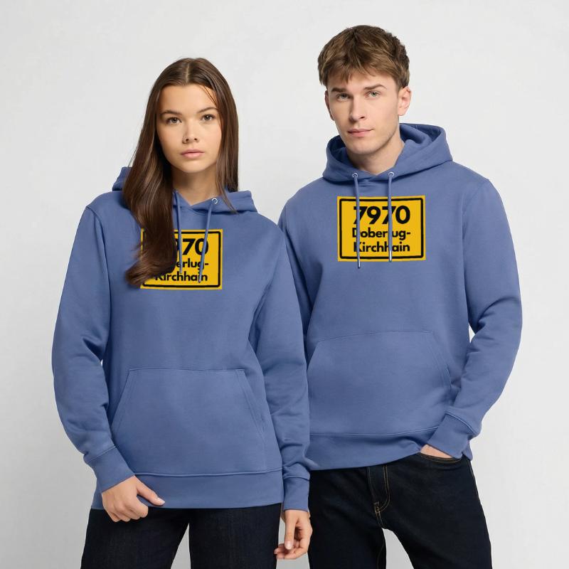 OLD POSTCODE ZIP CODE 7970 DOBERLUG KIRCHHAIN Stanley/Stella CRUISER Unisex Organic Hoodie