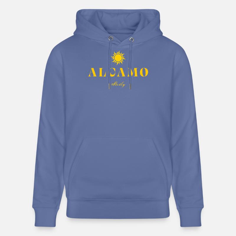Alcamo Sicily Sun Logo - Sweat à capuche bio CRUISER Stanley/Stella Unisexe - bleu