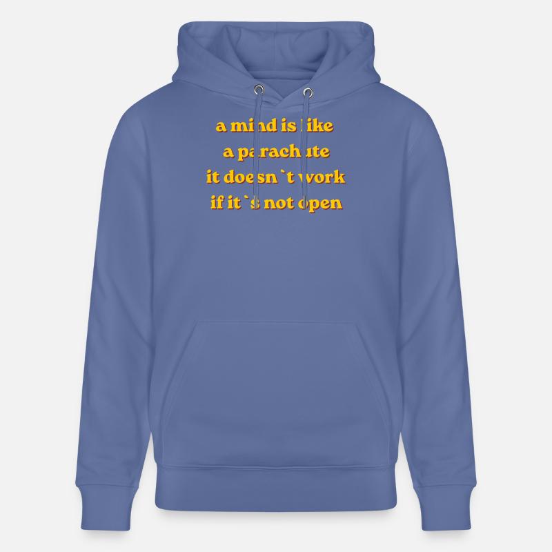 Citation de l’état d’esprit parachute - Sweat à capuche bio CRUISER Stanley/Stella Unisexe - bleu