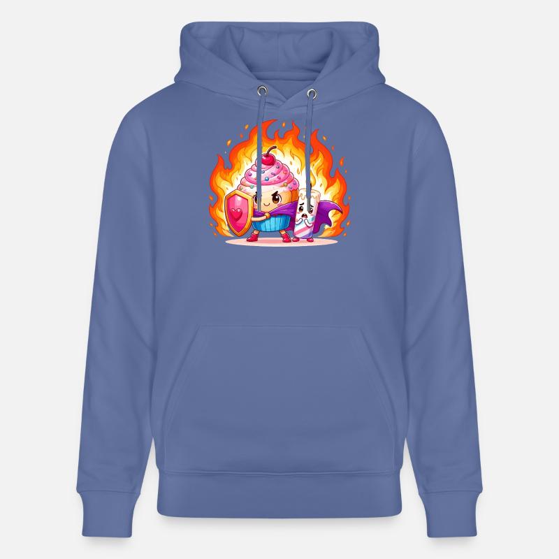 Duo Héros Fire Cake - Sweat à capuche bio CRUISER Stanley/Stella Unisexe - bleu