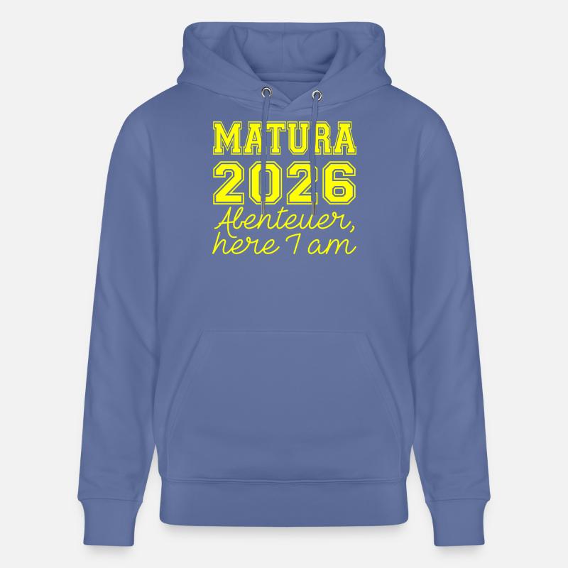 Matura 2026 Spruch - Stanley/Stella Unisex Bio-Hoodie CRUISER  - Blau
