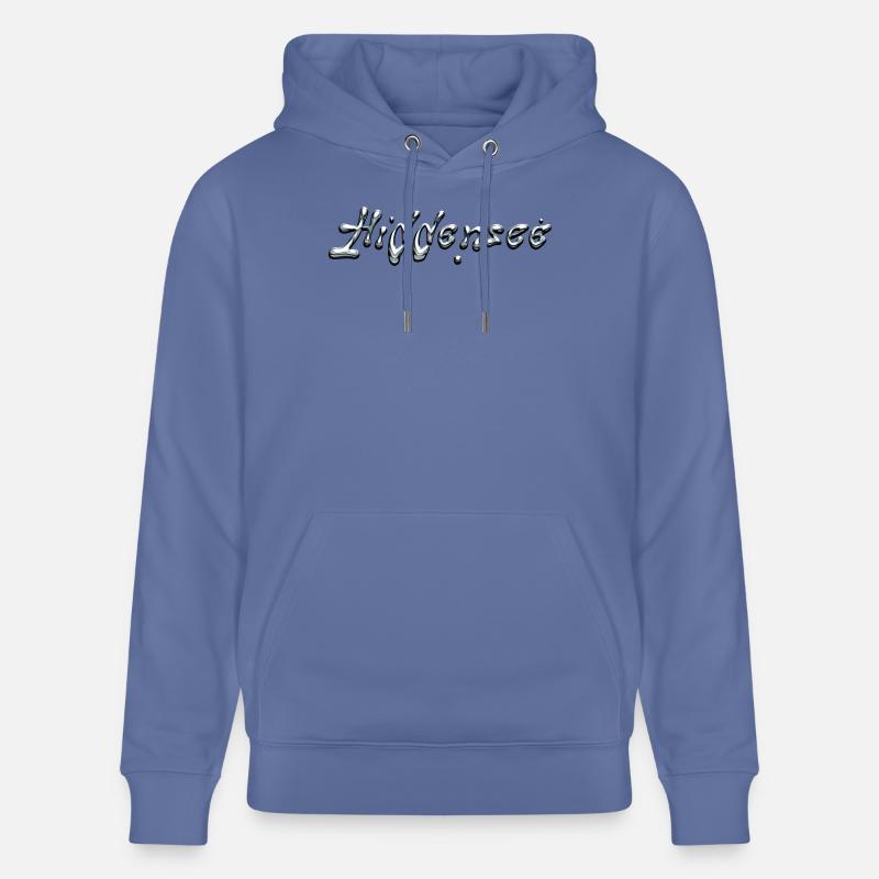 Lettrage chromé Hiddensee - Sweat à capuche bio CRUISER Stanley/Stella Unisexe - bleu