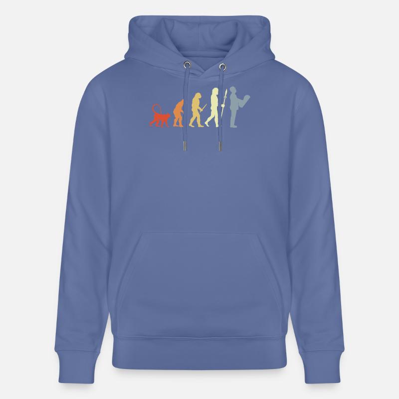 Évolution de l’architecte - Sweat à capuche bio CRUISER Stanley/Stella Unisexe - bleu