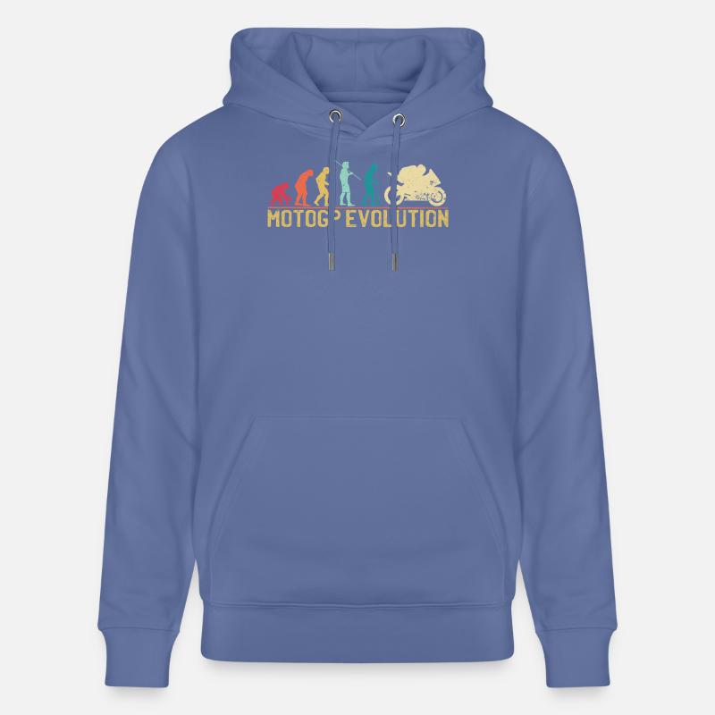 Conception de la silhouette Motocross Evolution - Sweat à capuche bio CRUISER Stanley/Stella Unisexe - bleu