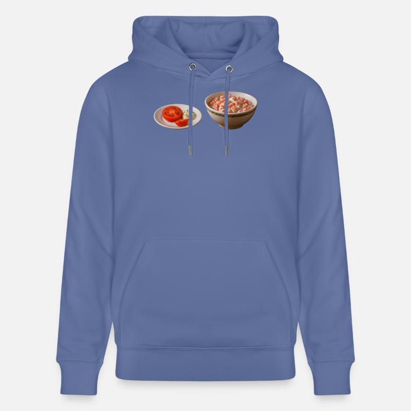 Salade de tomates avec crème sure - Sweat à capuche bio CRUISER Stanley/Stella Unisexe - bleu