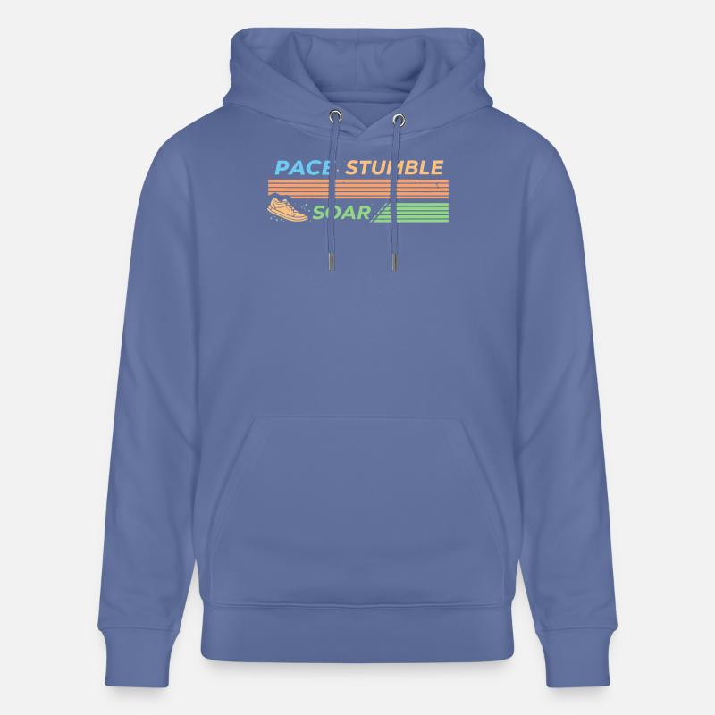 PACE STUMBLE SOAR - Sweat à capuche bio CRUISER Stanley/Stella Unisexe - bleu