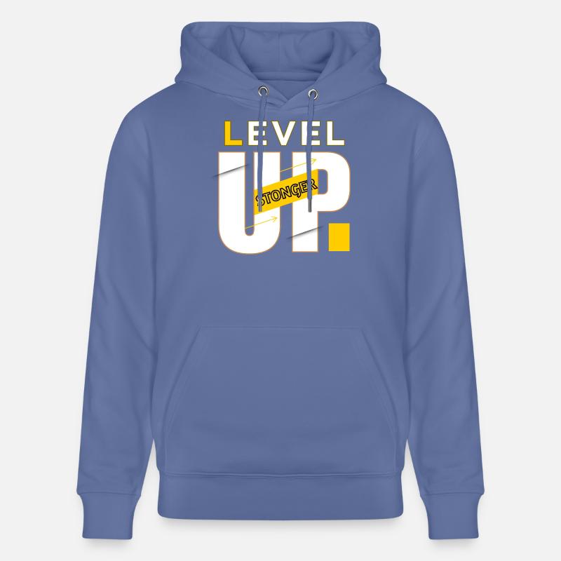 Level Up Puissance Graphique - Sweat à capuche bio CRUISER Stanley/Stella Unisexe - bleu