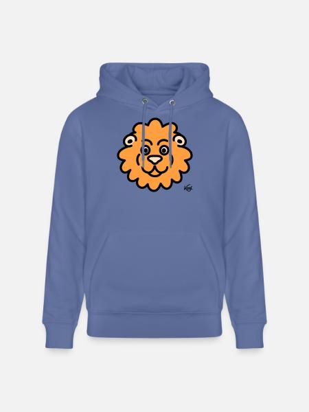 Lion Large - Stanley/Stella CRUISER Unisex Organic Hoodie - bright blue