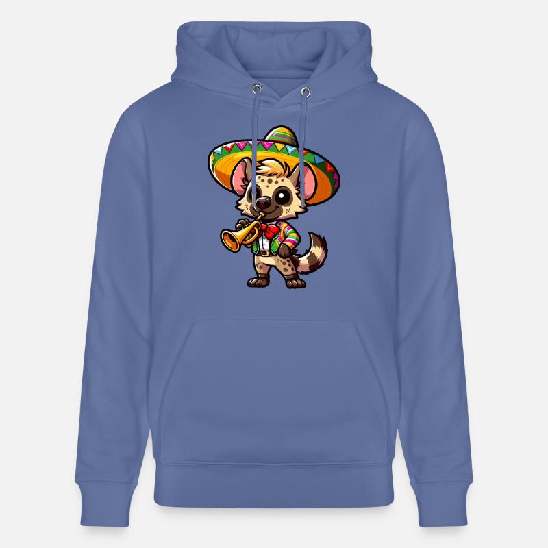 Cinco de Mayo Hyäne Trompeter - Stanley/Stella Unisex Bio-Hoodie CRUISER  - Blau