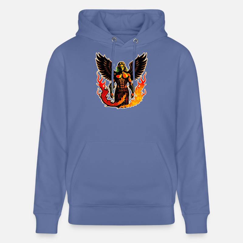 Des anges en feu - Sweat à capuche bio CRUISER Stanley/Stella Unisexe - bleu