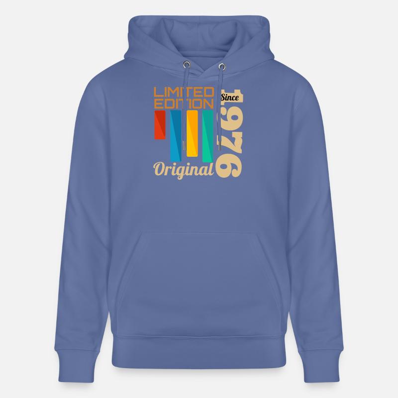 Edition Limitée Original 1976 Anniversaire  - Sweat à capuche bio CRUISER Stanley/Stella Unisexe - bleu