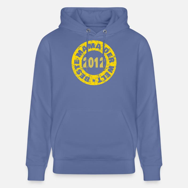 Maman 2012 - Sweat à capuche bio CRUISER Stanley/Stella Unisexe - bleu