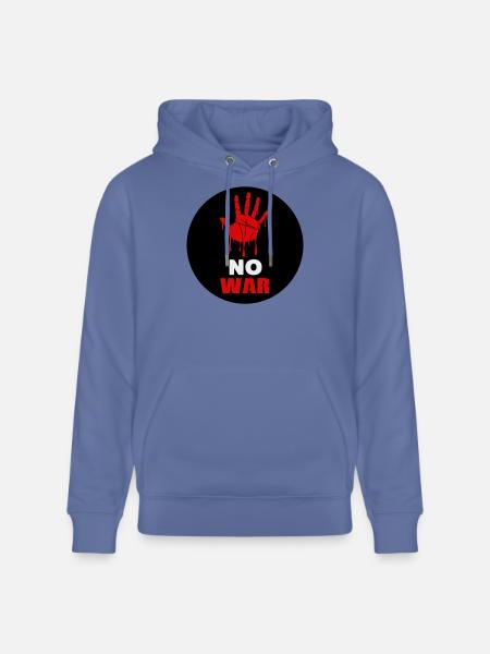 No War - Sweat à capuche bio CRUISER Stanley/Stella Unisexe - bleu