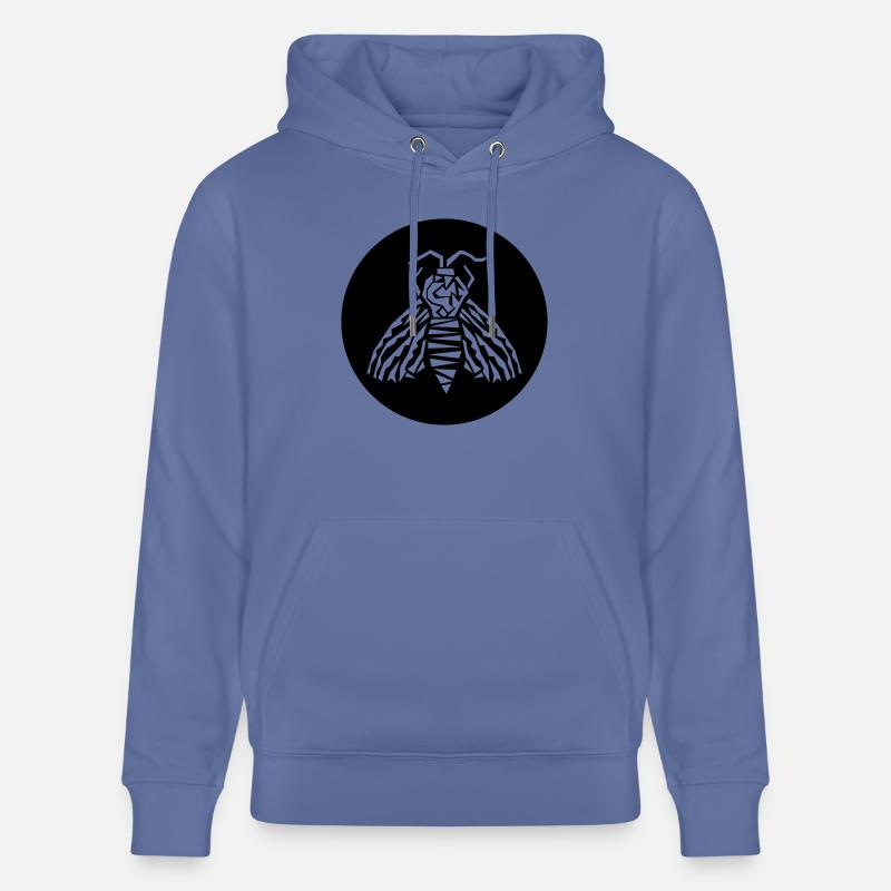 papillon de nuit - Sweat à capuche bio CRUISER Stanley/Stella Unisexe - bleu