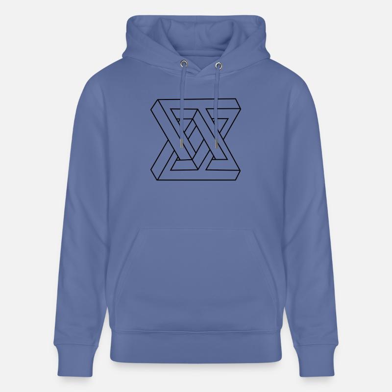 noir impossible de forme - Sweat à capuche bio CRUISER Stanley/Stella Unisexe - bleu