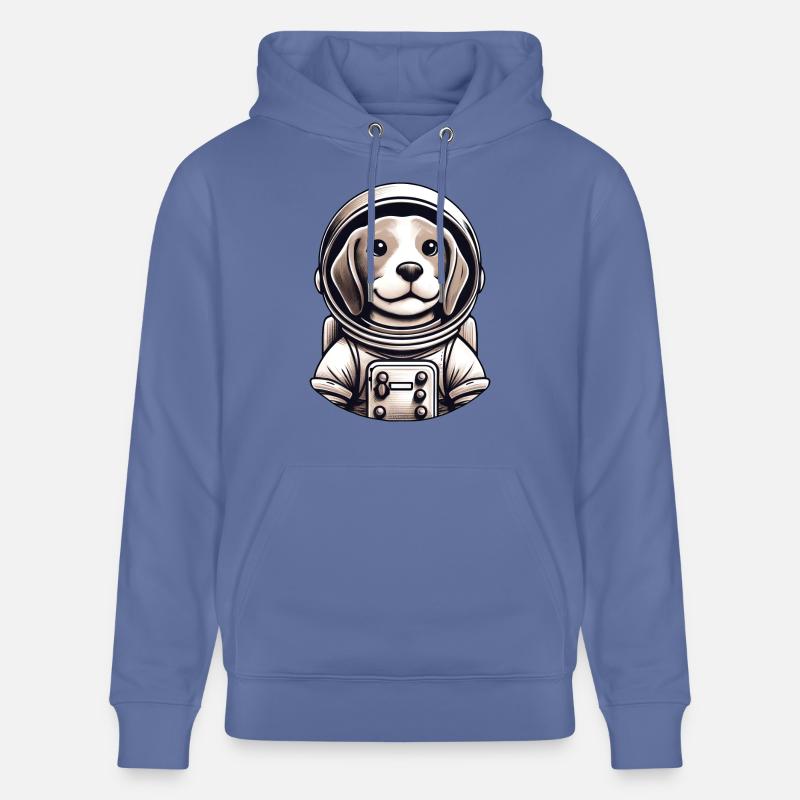 Aventure spatiale de l’astronaute Beagle - Sweat à capuche bio CRUISER Stanley/Stella Unisexe - bleu