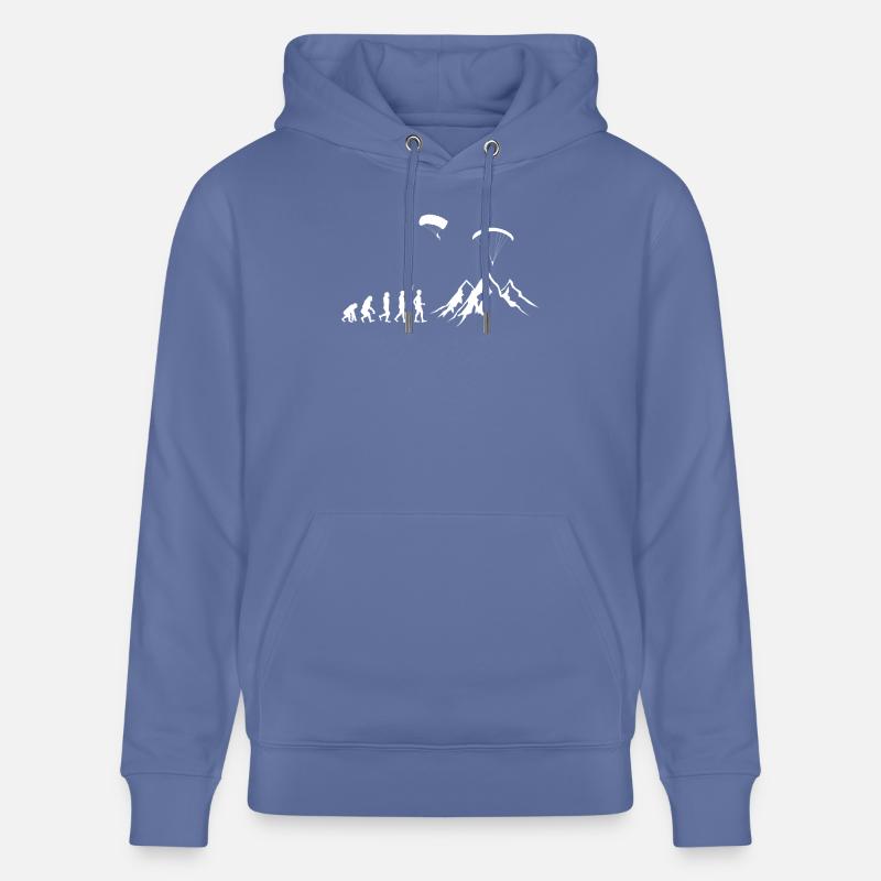 Paragliding - Gleitschirmfliegen - Evolution - Stanley/Stella Unisex Bio-Hoodie CRUISER  - Blau