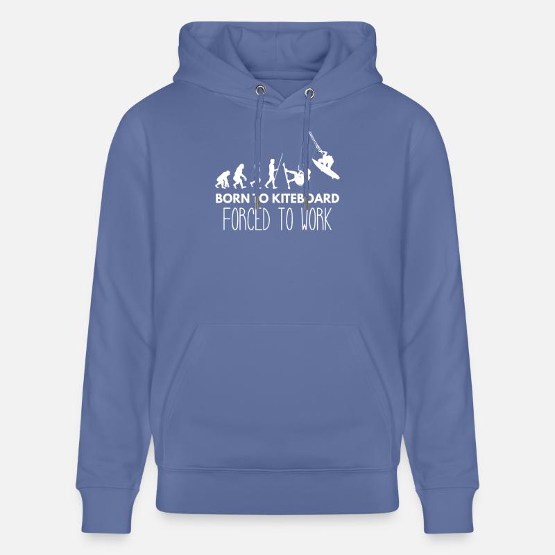 Kitesurf - Kitesurf - Kitesurf - Évolution - Sweat à capuche bio CRUISER Stanley/Stella Unisexe - bleu