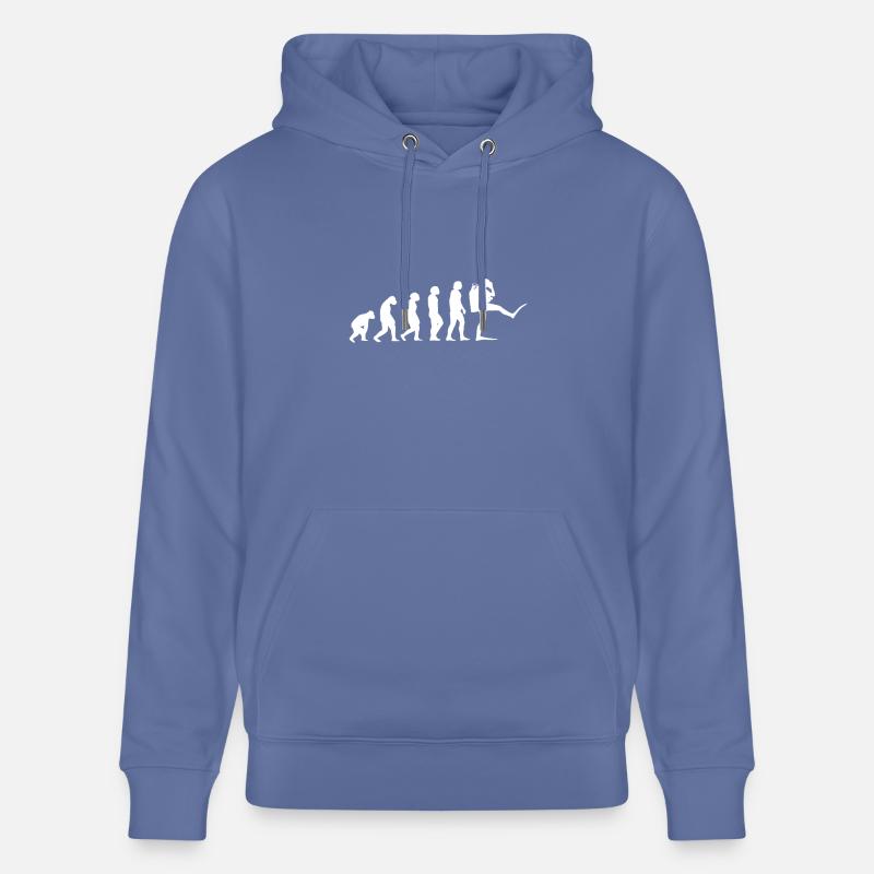 Diving Evolution - Diver Gift - Stanley/Stella CRUISER Unisex Organic Hoodie - bright blue