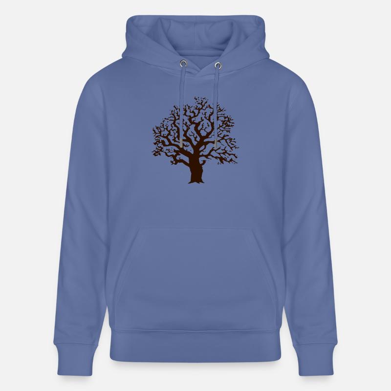 Baum Eiche - Stanley/Stella Unisex Bio-Hoodie CRUISER  - Blau