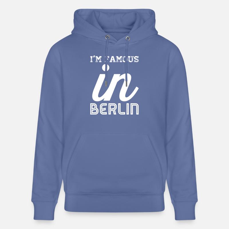 im célèbre en blanc berlin - Sweat à capuche bio CRUISER Stanley/Stella Unisexe - bleu