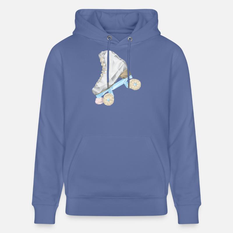 patin a roulette roller - Sweat à capuche bio CRUISER Stanley/Stella Unisexe - bleu