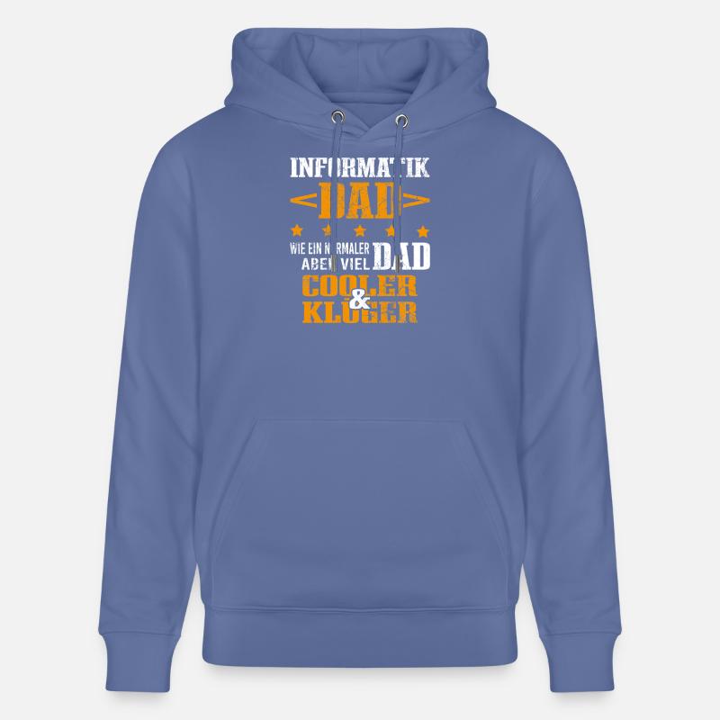 Informatiker Vater Programmierer Technik-Nerd - Stanley/Stella Unisex Bio-Hoodie CRUISER  - Blau