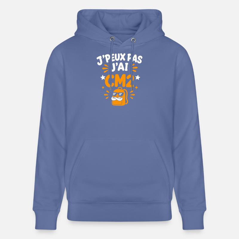 J'peux pas j'ai CM2 - Sweat à capuche bio CRUISER Stanley/Stella Unisexe - bleu