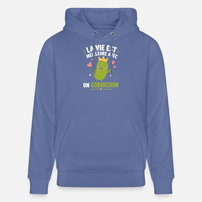 Cornichon - Sweat à capuche bio CRUISER Stanley/Stella Unisexe - bleu
