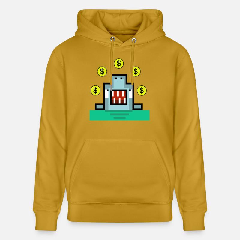 Jongleur de requin dollar - Sweat à capuche bio CRUISER Stanley/Stella Unisexe - ocre