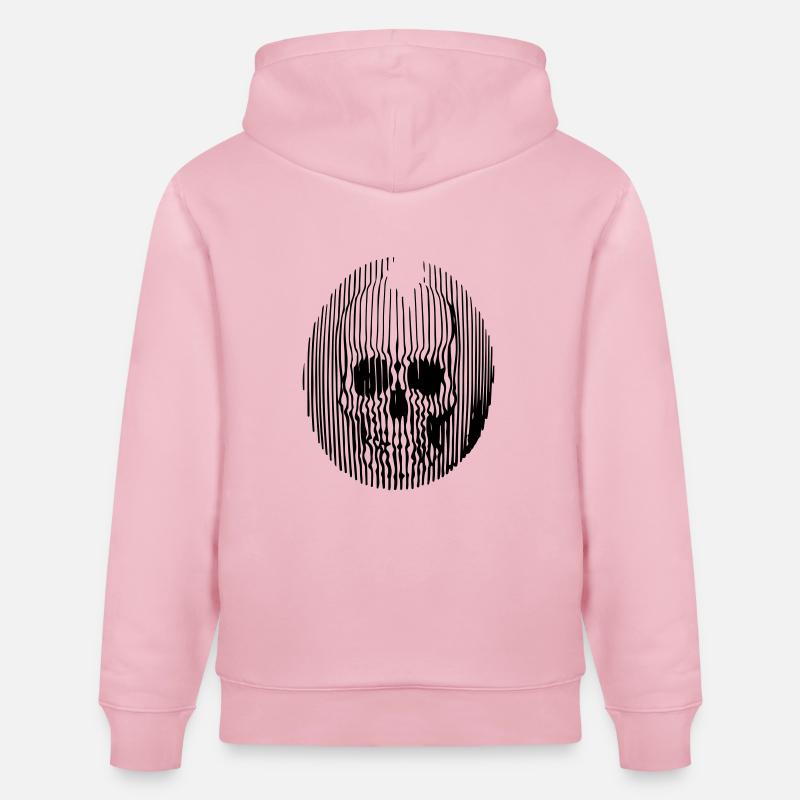 lignes crâne - Sweat à capuche bio CRUISER Stanley/Stella Unisexe - rose pâle