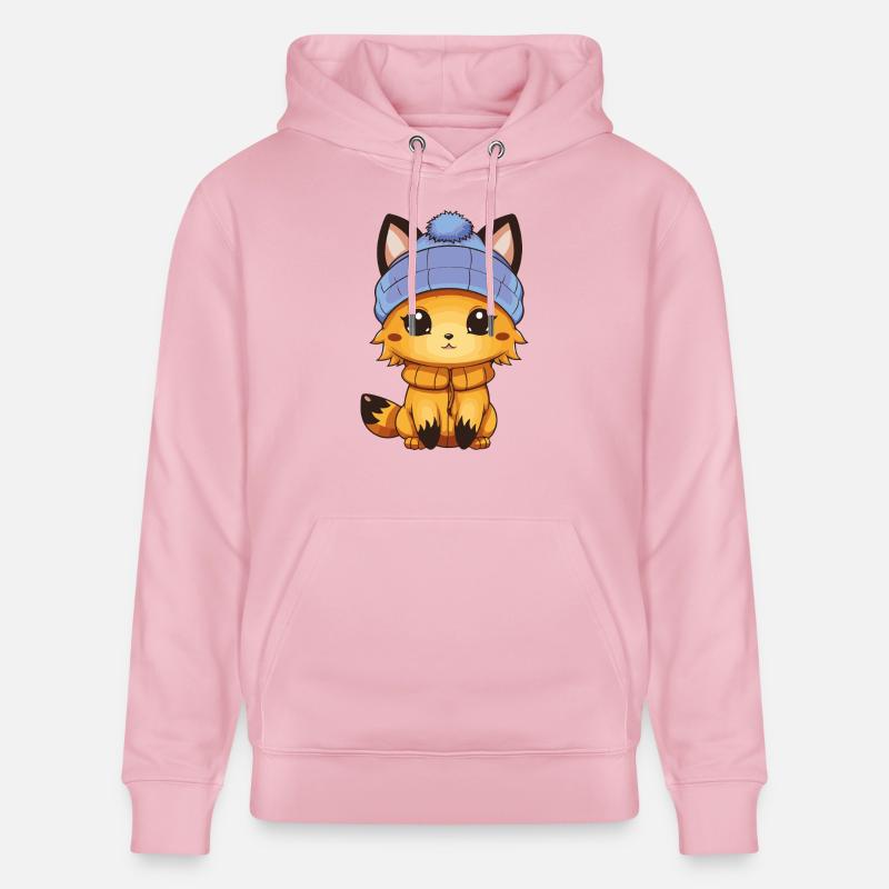 Bande dessinée Fox - Sweat à capuche bio CRUISER Stanley/Stella Unisexe - rose pâle