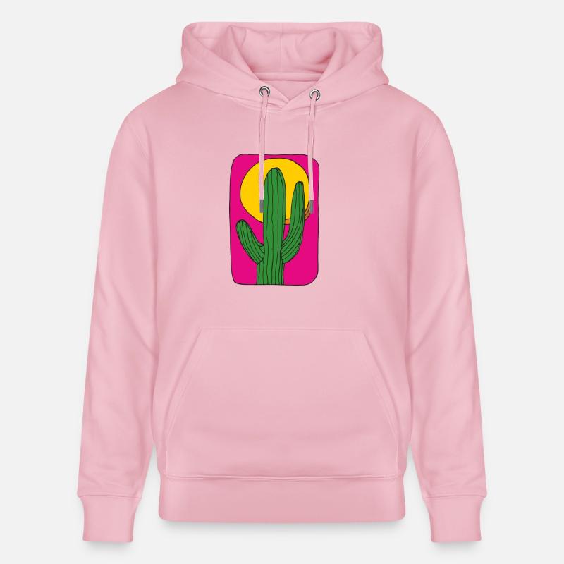 Cactus Mexique Soleil - Sweat à capuche bio CRUISER Stanley/Stella Unisexe - rose pâle