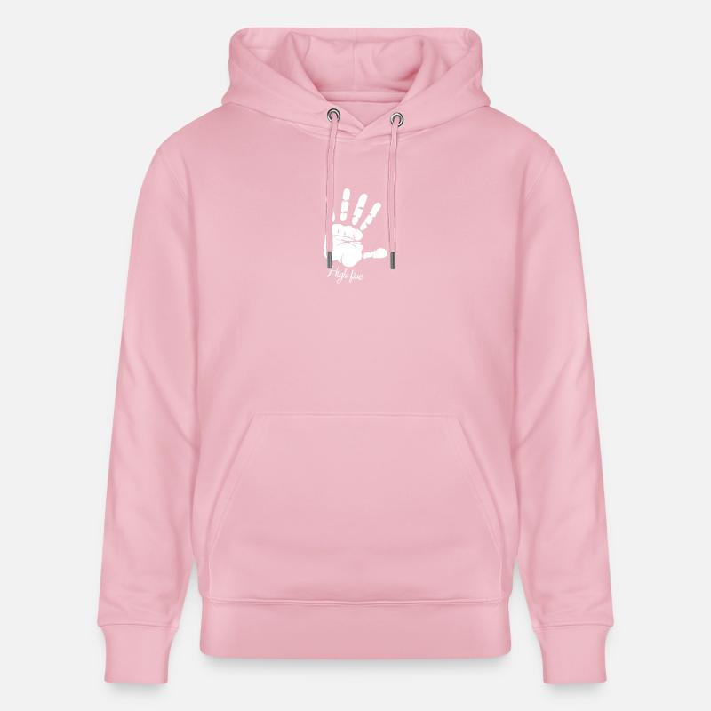 high five - Sweat à capuche bio CRUISER Stanley/Stella Unisexe - rose pâle