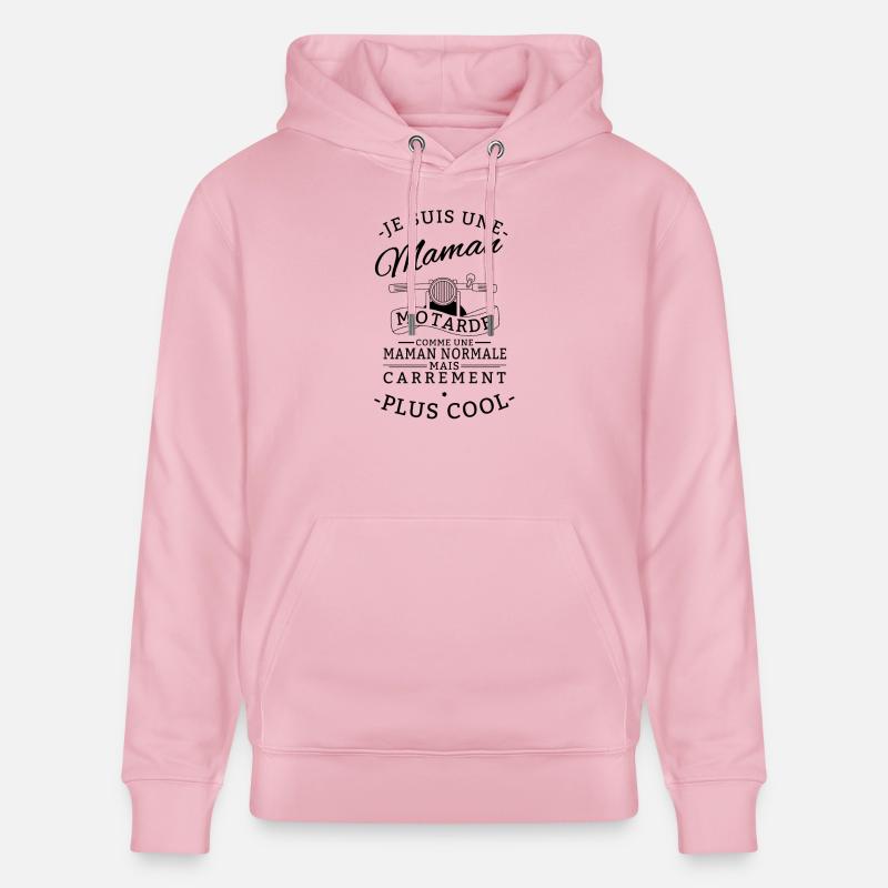 Maman motarde plus cool - Sweat à capuche bio CRUISER Stanley/Stella Unisexe - rose pâle