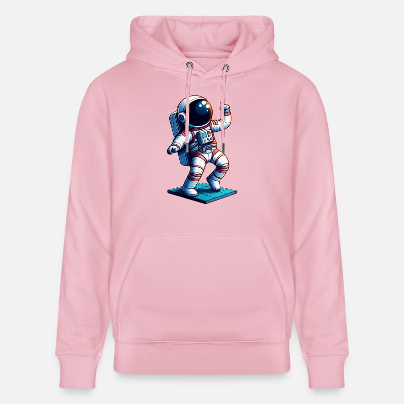 Héros De L'Espace - Mignon Astronaut - Sweat à capuche bio CRUISER Stanley/Stella Unisexe - rose pâle