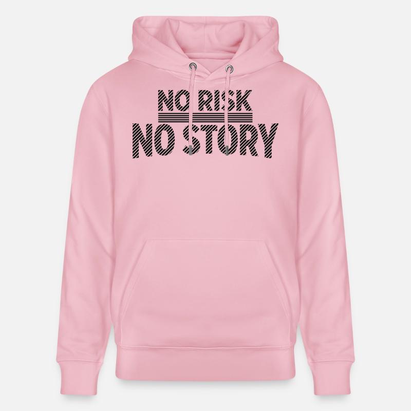 AUCUN RISQUE SANS HISTOIRE Déclaration d’aventure - Sweat à capuche bio CRUISER Stanley/Stella Unisexe - rose pâle